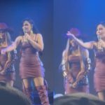 Maraisa perde a paciência e para show após laser ser apontado para o rosto de Maiara